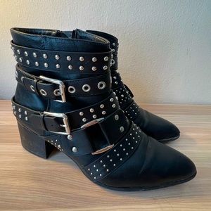 Fergalicious Studded Buckle Booties